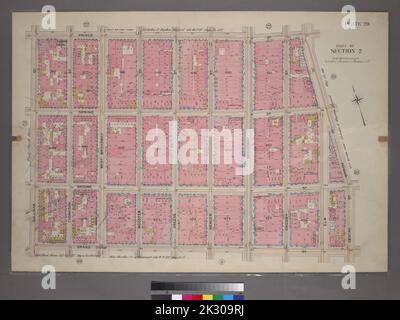 Cartographie, cartes. 1899. Lionel Pincus et Princess Firyal Map Division. Manhattan (New York, N.Y.), immeuble , New York (État) , New York plate 20, partie de la section 2 : délimitée par Prince Street, Marion Street, Center Street, Grand Street et Sullivan Street Banque D'Images