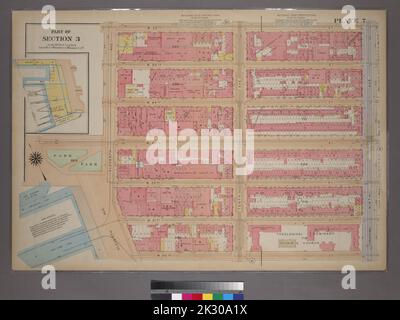 Cartographic, Maps. 1913. Lionel Pincus and Princess Firyal Map Division. Real property , New York (State) , New York, Real property , Manhattan (New York, N.Y.), Manhattan (New York, N.Y.) Plate 7, Part of Section 3: Bounded by W. 26th Street, Ninth Avenue, W. 20th Street, 13th Street, W. 23rd Street and Eleventh Avenue Stock Photo