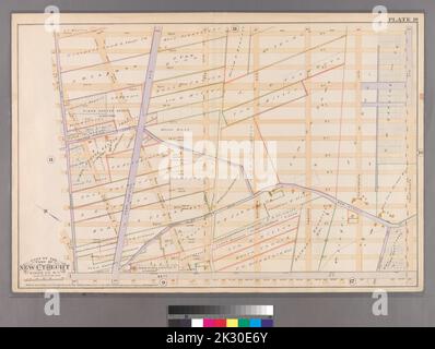 F. Bourquin & Co. Cartographie, cartes. 1890. Lionel Pincus et Princess Firyal Map Division. Brooklyn (New York, New York), immeuble , New York (État) , New York plaque 10 : délimitée par 72nd Street, Fourniéth Avenue, 86th Street et Stewart Avenue. Partie de la ville de New Utrecht, Kings Co., N.Y. Banque D'Images