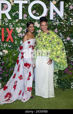 Charithméra Chandran et Golda Rosheuvel participent à la première mondiale de la saison 2 de 'Bridgerton' au Tate Modern quand: 22 mars 2022 crédit: Phil Lewis/WENN Banque D'Images