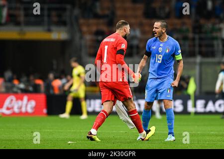 Milan, Italie, 23st septembre 2022. Match Italie - Angleterre, match de la Ligue des Nations de l'UEFA au Stadio Giuseppe Meazza, Milan Banque D'Images