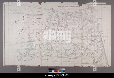 New York (New York). Bureau topographique. Cartographie, cartes. 1892 - 1895. Lionel Pincus et Princess Firyal Map Division. Bronx (New York, New York) Carte ou plan de la section 21. Bornée par Riverdale Avenue, W. 238th Street, Spuyten Duvil Road, W. 240th Street, Van Cortlandt Avenue, Gun Hill Road, Sedgwick Avenue et Kingsbridge Road. Section 21 des cartes et profils finaux des salles 23rd et 24th. Banque D'Images