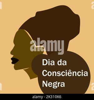 Dia da conscienticia negra illustration abstrait femmes moderne portreit design Illustration de Vecteur