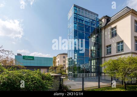 Mitteldeutscher Rundfunk (MDR), Landesfunkhaus Sachsen à Dresde Banque D'Images