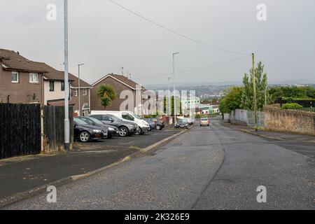 Lyra Catherine McKee, jeunes journalistes, a été abattée alors qu'elle observait des émeutes dans la région de Creggan, à Derry, dans l'Irlande du Nord. Banque D'Images