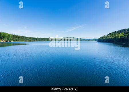 Neuhausen (Erzgebirge) : réservoir de Rauschenbach à Erzgebirge, Ore Mountains, Saxe, Allemagne Banque D'Images