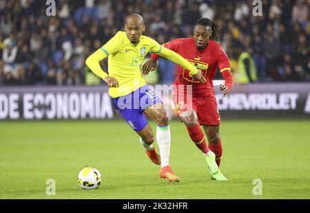 Le Havre, France. 23rd septembre 2022. Fabinho du Brésil pendant le match international de football amical entre le Brésil et le Ghana sur 24 septembre 2022 au Stade Oceane au Havre, France - photo: Jean Catuffe/DPPI/LiveMedia crédit: Agence photo indépendante/Alay Live News Banque D'Images