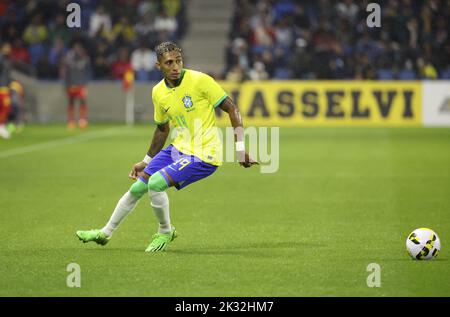 Le Havre, France. 23rd septembre 2022. Raphinha du Brésil lors du match international de football amical entre le Brésil et le Ghana sur 24 septembre 2022 au Stade Oceane au Havre, France - photo: Jean Catuffe/DPPI/LiveMedia crédit: Agence photo indépendante/Alamy Live News Banque D'Images