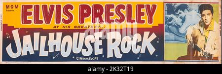 Elvis Presley annonce pour le film Jailhouse Rock 1957 Banque D'Images