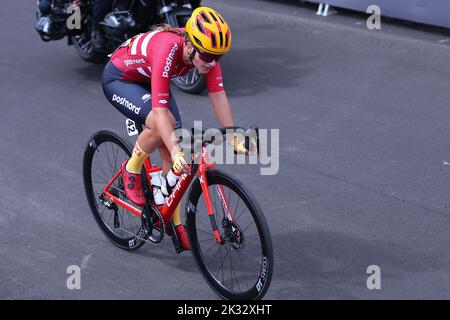 Wollongong, Australie . 24th septembre 2022. 24th septembre 2022; Wollongong, Illawarra, pays de Galles du Sud, Australie: UCI World Road Cycling Championships, Women Elite Road Race: Rebecca Koerner with one lap to Go Credit: Action plus Sports Images/Alay Live News Banque D'Images