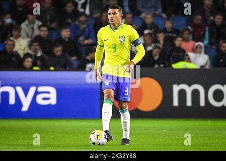 Le Havre, France. 23rd septembre 2022. Thiago SILVA du Brésil pendant le match international amical entre le Brésil et le Ghana au stade Oceane sur 23 septembre 2022, au Havre, en France. Crédit : ZUMA Press, Inc./Alay Live News Banque D'Images