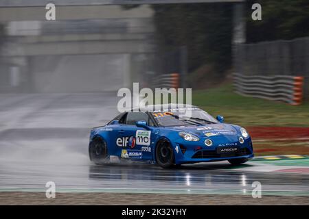 110 DE GROODT Stephane Edwin (bel), Chazel technologie course, Alpine A110 CUP, action pendant la ronde 5th de l'Alpine Europa Cup 2022, de 23 septembre à 25 sur l'Autodromo Nazionale di Monza à Monza, Italie - photo Marc de Mattia / DPPI Banque D'Images