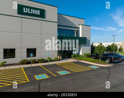 Une belle photo de l'entrepôt Uline à Kenosha Wisconsin Banque D'Images