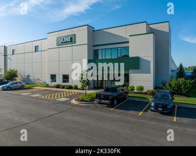 Une belle photo de l'entrepôt Uline à Kenosha Wisconsin Banque D'Images