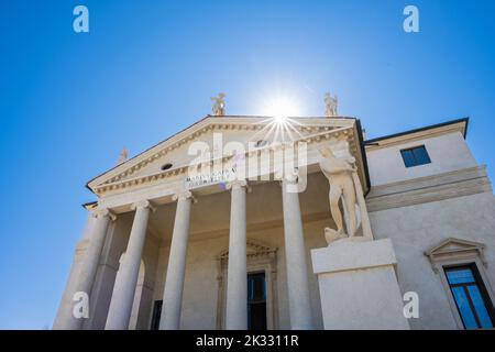 Vicenza, Italie - 13 août 2022: Villa la Rotonda ou Villa Almerico Capra Valmarana par Andrea Palladio, architecte de la Renaissance, une partie du monde de l'UNESCO Banque D'Images