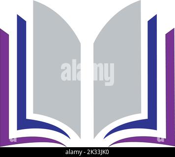 Une image vectorielle d'icône de livre isolée sur un fond blanc Illustration de Vecteur