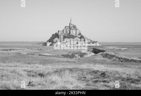 Le Mont Saint-Michel, Normandie, France, Europe Banque D'Images