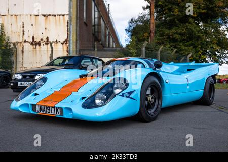 Icon Engineering Porsche 917K réplique "JMA 917K" exposée à l'assemblage Poster Cars & Supercars au Bicester Heritage Centre Banque D'Images