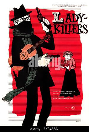 The Ladytuers/ Lady-Killers (1955) film Poster.Ealing comique, réalisé par Alexander Mackendrick, avec Alec Guinness, Herbert LOM, Peter Sellers Banque D'Images