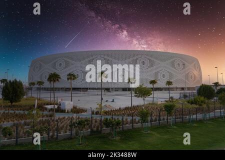 Stade Al Thumama, l'un des sites du tournoi de football Qatar de la coupe du monde de la FIFA 2022. Banque D'Images