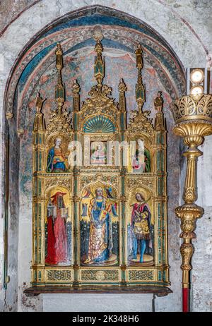 Italie Vénétie Venise l'église de San Zaccaria (9th siècle) Chapelle de San Tarasio Santa Sabina - Polyptych Banque D'Images