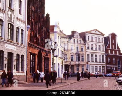 Dresde. La ville et l'usine de caméras de Pentacon lors d'une visite sur 10. 6. 1989 (mois avant la chute du mur) Banque D'Images