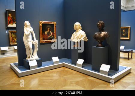 Stockholm, Suède, septembre 2022 : différentes statues exposées au Musée national des beaux-arts suédois (Nationalmuseum) Banque D'Images