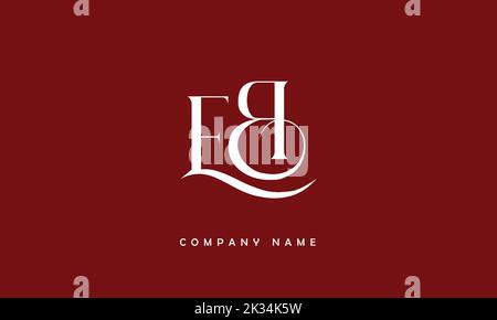 BE, EB lettres abstraites logo Monogram Illustration de Vecteur