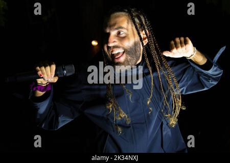 Allston, Massachusetts, États-Unis. 22nd septembre 2022. Joe Rez se présentant au concert de Joe Rez de l'automne 22 à Allston sur 22 septembre 2022. Crédit : Katy Rogers/Media Punch/Alamy Live News Banque D'Images