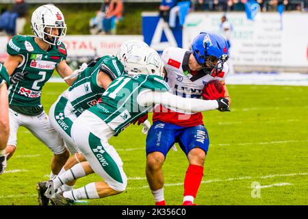 Schwaebisch Hall, Allemagne. 24th septembre 2022. WR # 22 Pascal Rüegg/Allgäu Comets Credit: Frank Baumert/Alay Live News Banque D'Images