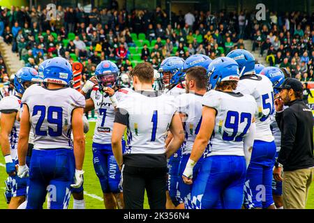 Schwaebisch Hall, Allemagne. 24th septembre 2022. Allgäu Comets Credit: Frank Baumert/Alay Live News Banque D'Images