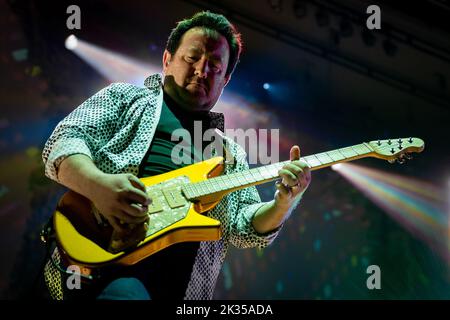 CROYDON, ANGLETERRE : le Saucerful of secrets de Nick Mason se présente au Fairfield Halls à la dernière date de la tournée britannique. Avec: Lee Harris où: Londres, Royaume-Uni quand: 11 mai 2022 crédit: Neil Lupin/WENN Banque D'Images