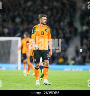 24 septembre 2022, Glasgow, Royaume-Uni. L'Écosse a joué la République d'Irlande dans la Ligue des Nations de l'UEFA à Hampden Park, Glasgow, Écosse, Royaume-Uni. Banque D'Images