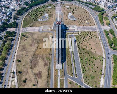 Belle vue aérienne du phare de Colon à Santo Domingo en République Dominicaine Banque D'Images