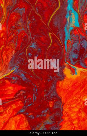 Arrière-plan abstrait peint en rouge foncé. Banque D'Images