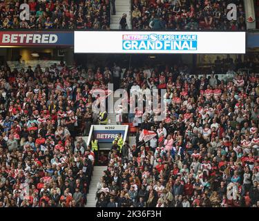 Manchester, Angleterre -24th septembre 2022 - Rugby League Betfred Super League Grand final, St. Helens vs Leeds Rhinos à Old Trafford, Manchester, Royaume-Uni Banque D'Images