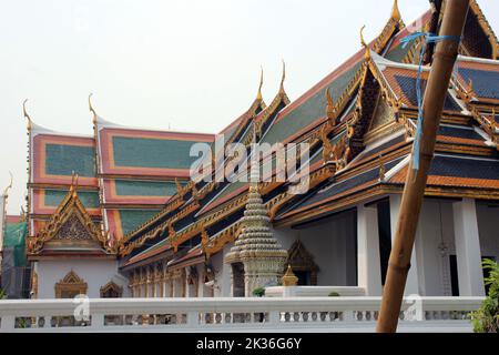 BANGKOK, THAÏLANDE - 11 MARS 2018 Grand Palais et Wat Phra Kaeo Banque D'Images