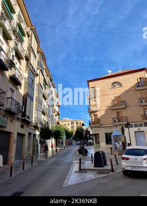 26.09.2021. Jaen, Espagne. Belle architecture espagnole dans la ville de Jaen, Andalousie, Espagne. Photo de haute qualité Banque D'Images