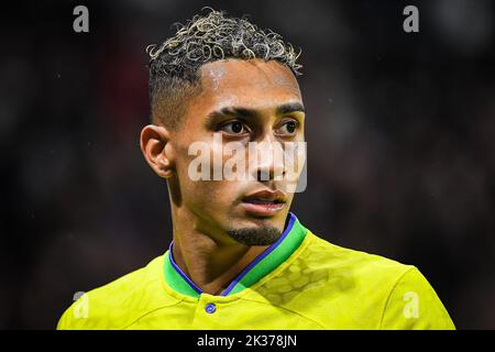 Le Havre, France, France. 23rd septembre 2022. RAPHINHA du Brésil pendant le match international amical entre le Brésil et le Ghana au stade Oceane sur 23 septembre 2022 au Havre, France. (Image de crédit : © Matthieu Mirville/ZUMA Press Wire) Banque D'Images