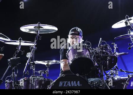 Lars Ulrich de Metallica se produit au Global Citizen Festival à Central Park à New York le samedi, 24 septembre 2022. Global Citizen Live est un événement mondial de 24 heures pour unir le monde, défendre la planète et vaincre la pauvreté. Photo de Lev Radin/UPI Banque D'Images