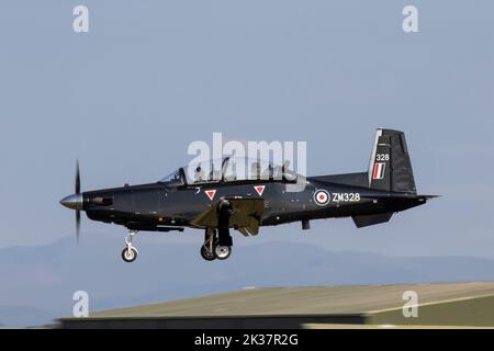 ZM328 Beechcraft T-6C Texan II Royal Air Force RAF Valley 01/09/2022 Banque D'Images