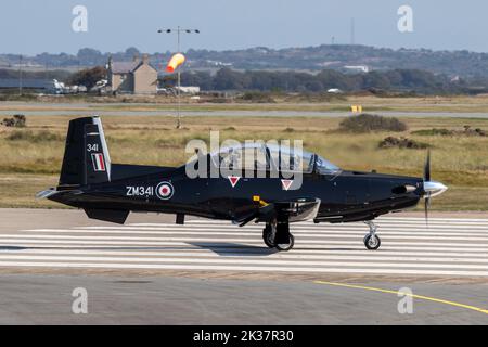 ZM341 Beechcraft T-6C Texan II Royal Air Force RAF Valley 01/09/2022 Banque D'Images