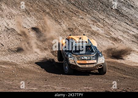 9/25/2022 - Emma Gilmour (NZL) / Tanner Foust (Etats-Unis), NEOM McLaren Extreme E pendant le X-Prix de cuivre Extreme E à Antofagasta, Chili. (Photo de Charly Lopez/Motorsport Images/Sipa USA) Banque D'Images