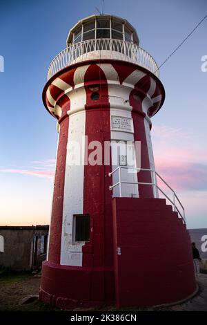 Le magnifique phare de Hornby à Watsons Bay, Sydney, Nouvelle-Galles du Sud, Australie au coucher du soleil. Banque D'Images