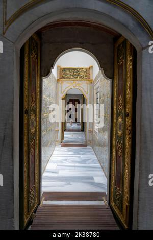 Mur intérieur de topkapi à Istanbul Banque D'Images