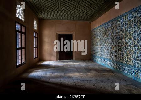 Mur intérieur de topkapi à Istanbul Banque D'Images