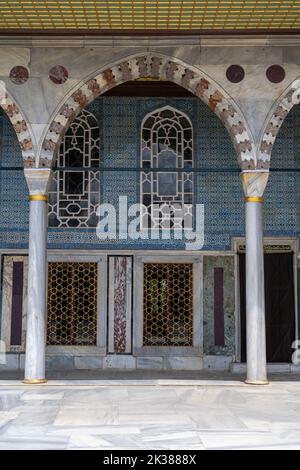 Mur intérieur de topkapi à Istanbul Banque D'Images