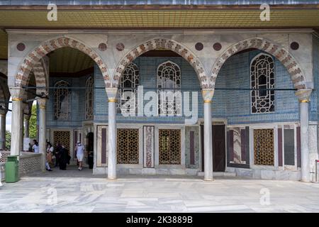 Mur intérieur de topkapi à Istanbul Banque D'Images