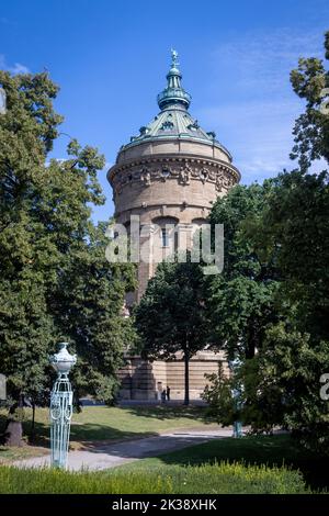 The Water Tower (Wasserturm), Mannheim, Allemagne. Banque D'Images