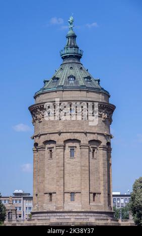 The Water Tower (Wasserturm), Mannheim, Allemagne. Banque D'Images